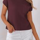  Pocket Ribbed Knit Short Sleeve Sweater | S-XL