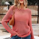  Crochet Open-Knit Sweater Top | S-XL