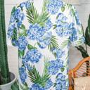  Tropical Striped Patchwork V-Neck Top | S-XL