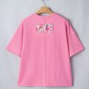  Bloom Patched Raw Seam Oversized Tee | S-XL