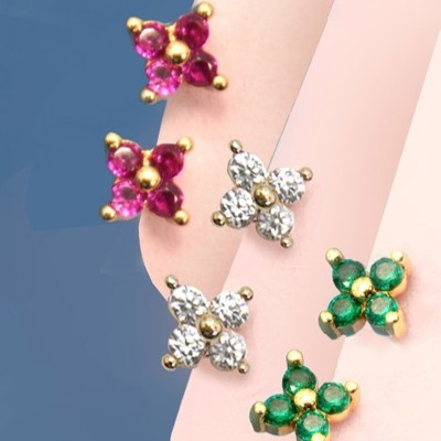 18k Stainless Steel Tarnish Free Mini Stud Earrings