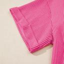  Spiral Ribbed Bow-Back Oversized Tee | S-XL