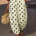  Polka Dot Ankle-Length Harem Pants | S-XL
