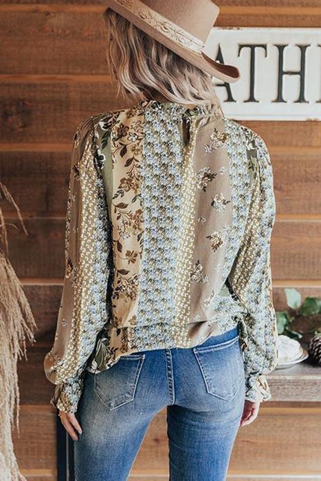 Cuff Long Sleeve Blouse