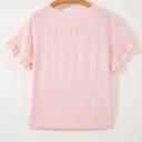  Ruffle Charm Short Sleeve Blouse | S-XL
