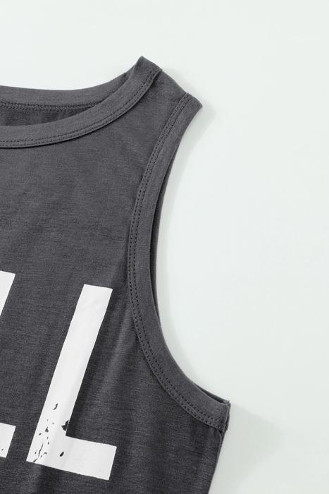 CHILL Letter Print Summer Tank | S-XL
