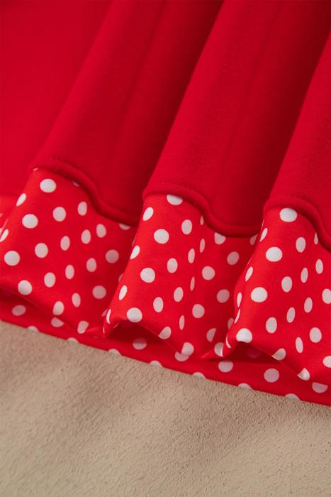 Polka Pop Letter Contrast Trim Sweatshirt | S-XL