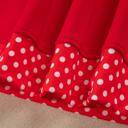  Polka Pop Letter Contrast Trim Sweatshirt | S-XL