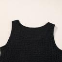  Crinkle Texture Tank Top and Pocketed Pants Set - S-XL