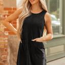  Corduroy Patched Pocket Mini Dress | S-XL
