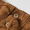  Button Front Elastic Waist Wide Leg Pants | S-XL