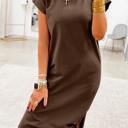  Solid Color Side-Slit Maxi Dress | S-XL