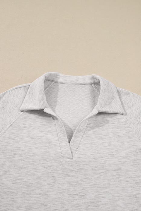 Polo V-Neck Pullover & Drawstring Pants Set | S-XL