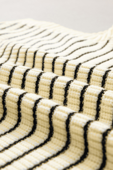 V-Neck Stripe Sweater Vest | S-XL