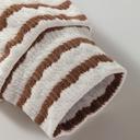  Striped Textured Hooded V-Neck Long Sleeve Top | S-XL