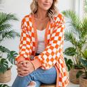  Urban Check Open-Front Cardigan | S-XL
