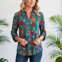 Small Hunter Green Dear Scarlett The Lizzy Luxe Blouse | 3 Chic Styles