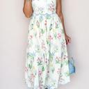  Floral Tie-Strap High Waist Midi Dress | S-XL
