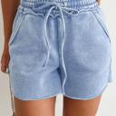  Mineral Washed Elastic Waist Shorts | S-XL