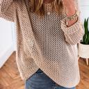  Crochet Open-Knit Sweater Top | S-XL