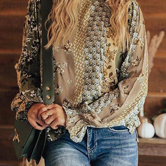 Cuff Long Sleeve Blouse