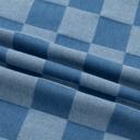  Checkerboard Denim Chic Top | S-XL