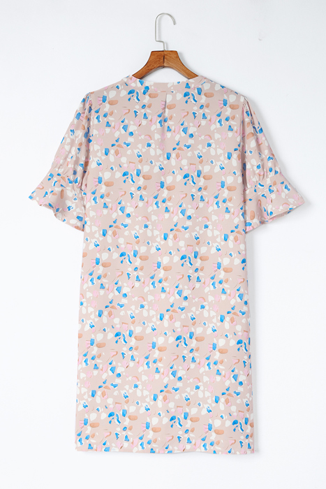 Abstract Print Shift Dress | S-XL