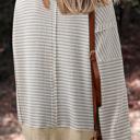  Striped Oversized Drop Shoulder Top | S-XL