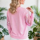  Sequin Round Neck Pullover Top | S-XL