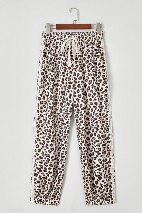 Leopard Print Ankle-Length Pants | S-XL