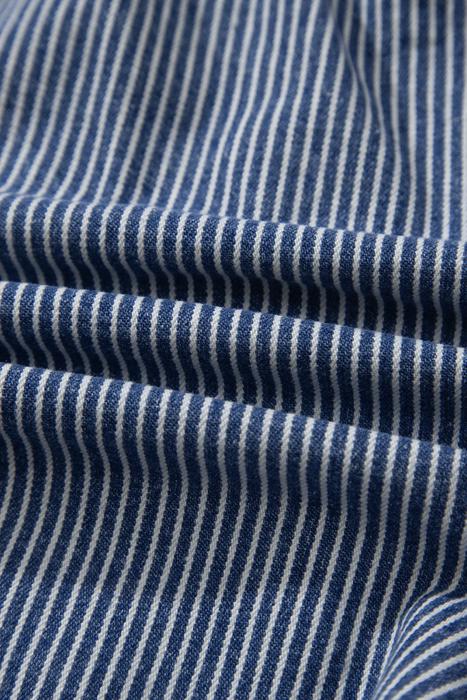 Striped Drawstring Elastic Waist Denim Shorts | S-XL