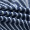  Striped Drawstring Elastic Waist Denim Shorts | S-XL