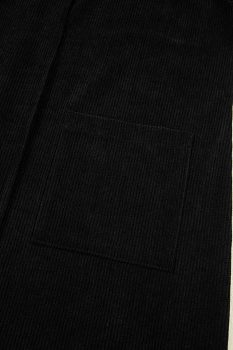 Corduroy Patched Pocket Mini Dress | S-XL
