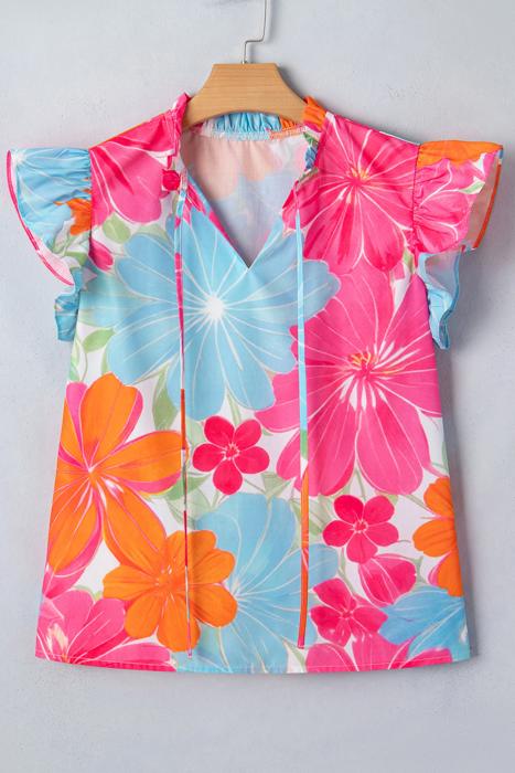 Floral Daydream Sleeveless Blouse | S-XL