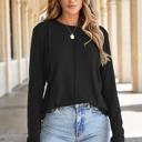  All-Day Seam Detail Layering Long Sleeve Top | S-2XL
