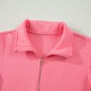  Ruffled Half Zipped Short Set | S-XL