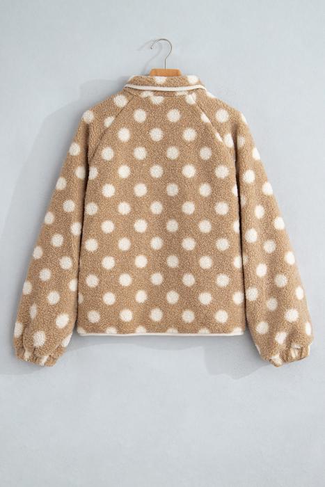 Luxe Polka Faux Fur Jacket | S-XL