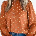  Classic Polka Dot V-Neck Buttoned Blouse | S-XL