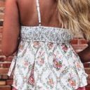  Floral Spaghetti Strap Babydoll Top | S-XL