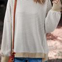  Striped Oversized Drop Shoulder Top | S-XL