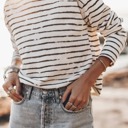  Casual Retro Striped Long Sleeve Top | S-XL