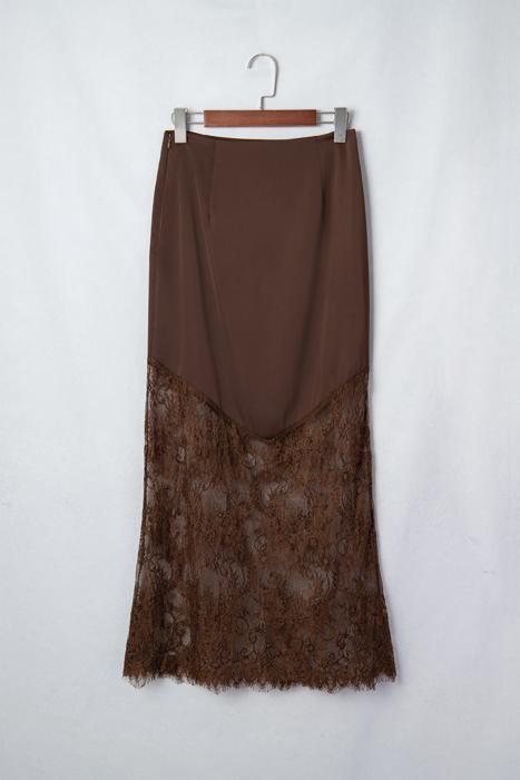 Serelle Patchwork Hem Lace Skirt | S-XL