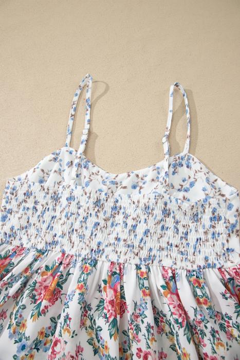 Floral Spaghetti Strap Babydoll Top | S-XL