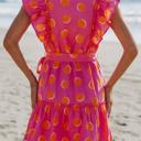  Double Polka Ruffle Mini Dress | S-XL