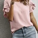  Ruffle Charm Short Sleeve Blouse | S-XL