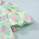 Floral Grace Bubble Sleeve Blouse | S-XL