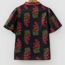  Sweet Bloom Contrast Bubble Sleeve Top  | S-XL