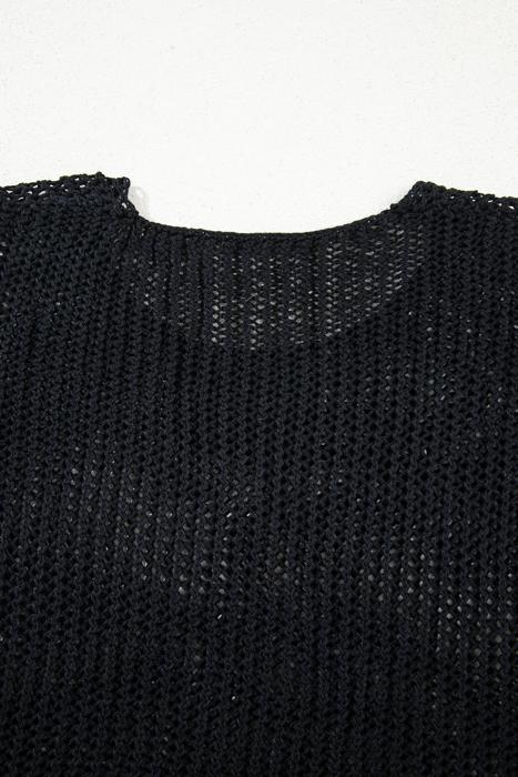 Crochet Open-Knit Sweater Top | S-XL