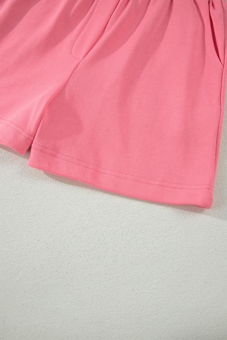 Ruffled Half Zipped Short Set | S-XL