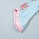  Floral Print 3/4 Sleeve Button-Cuff Blouse | S-XL